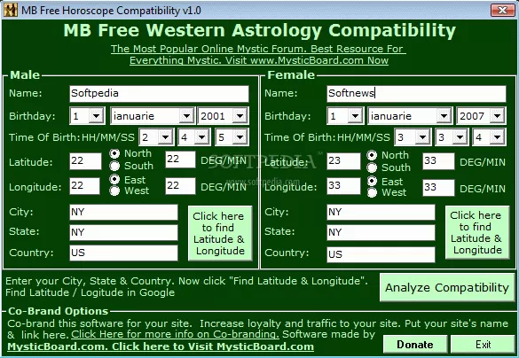 MB Free Horoscope Compatibility Crack + Serial Key Updated