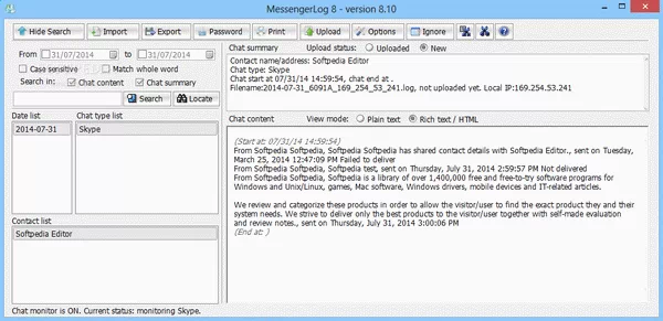 MessengerLog 8 Crack + Activation Code