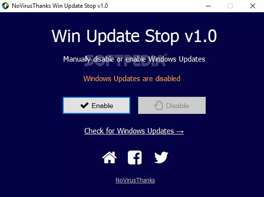 NoVirusThanks Win Update Stop Crack With License Key
