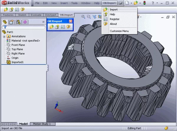 OBJ Import for SolidWorks Crack With Keygen Latest 2025