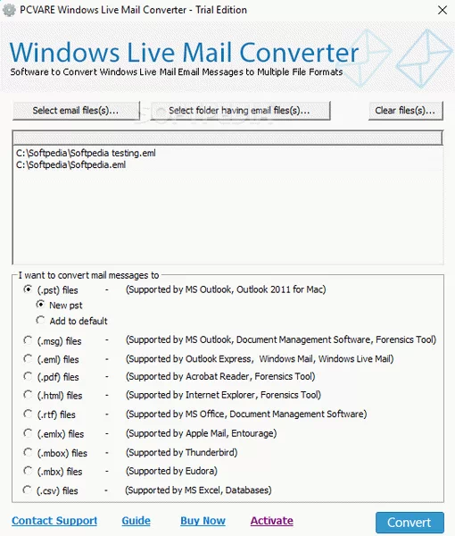 PCVARE Windows Live Mail Converter Crack + Activation Code