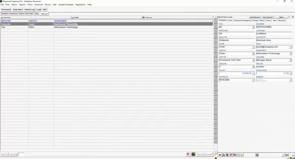 Personnel Organizer Pro Crack & Activator