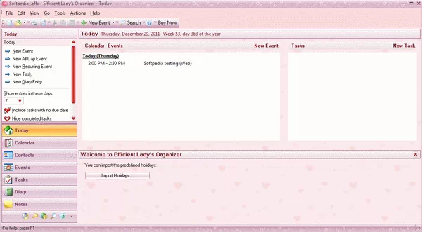 Portable Efficient Lady's Organizer Crack + Serial Number Download