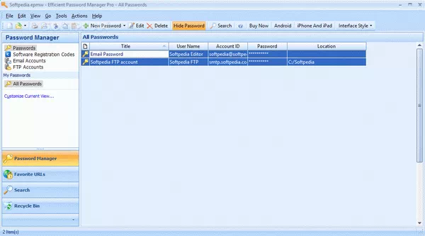 Portable Efficient Password Manager Pro Serial Key Full Version