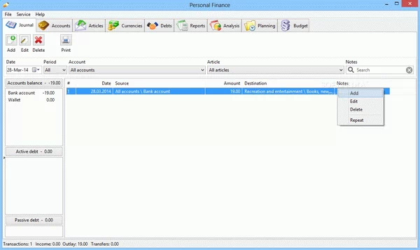 Portable Personal Finance Crack & Serial Key