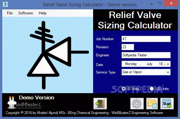 Relief Valve Sizing Calculator Crack + Activation Code Updated