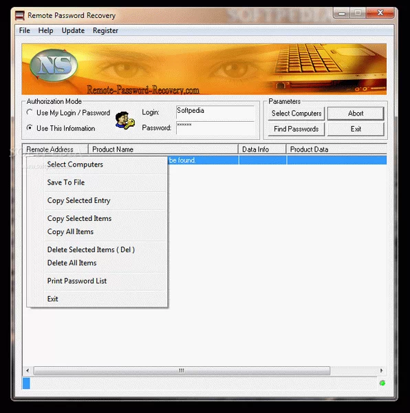 Remote Password Recovery Crack With License Key