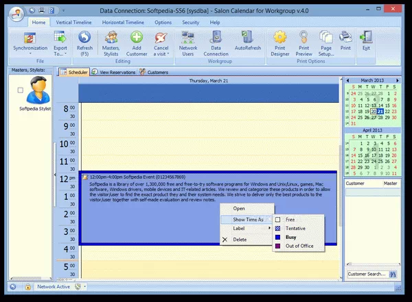 Salon Calendar for Workgroup Crack With Serial Number Latest