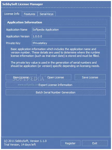 SebbySoft License Manager Crack & License Key