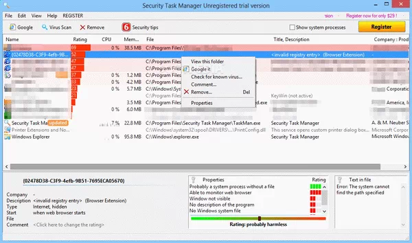 Security Task Manager Portable Crack + Serial Key Updated