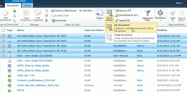 SharePoint Bulk Zip & Unzip Crack With License Key