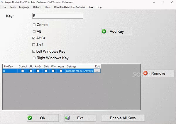 Simple Disable Key Crack & Activation Code