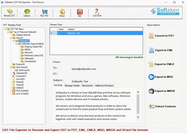 Softaken OST File Exporter Crack + Activator