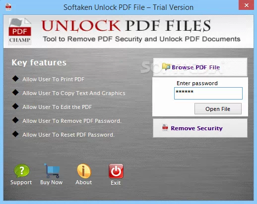 Softaken Unlock PDF File Crack + Serial Number
