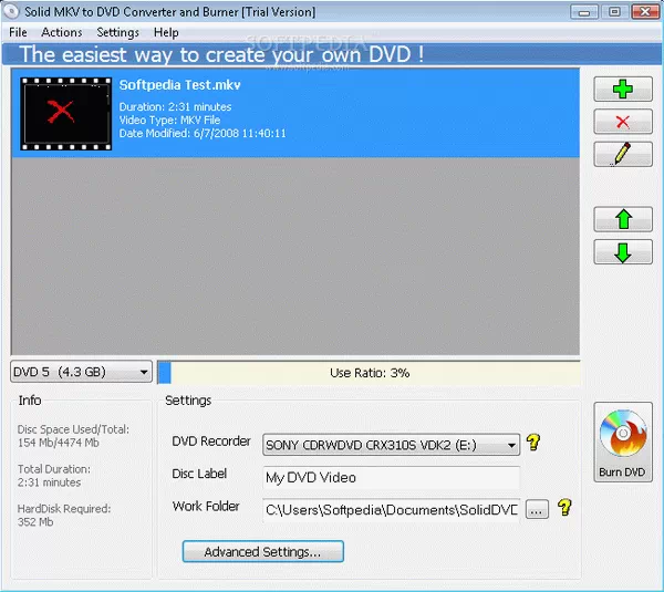Solid MKV to DVD Converter and Burner Crack + Activation Code (Updated)