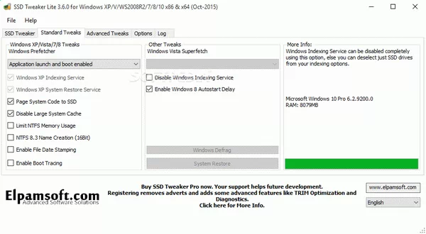 SSD Tweaker Crack & Serial Number