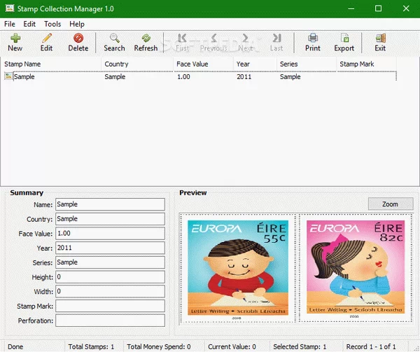 Stamp Collection Manager Crack + Serial Key Download