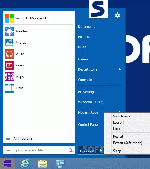 Start Menu 8 Crack With Activator