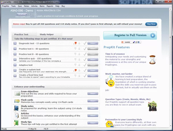 uCertify 9A0-096 Adobe AfterEffects CS4 Crack + Serial Number Updated