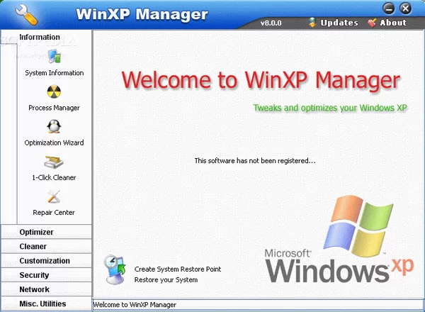 WinXP Manager Activation Code Full Version