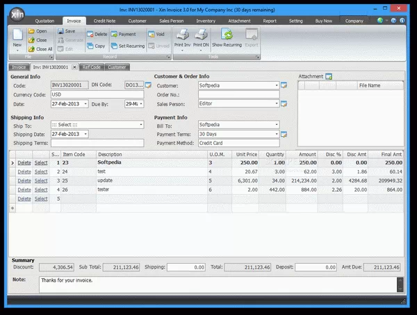 Xin Invoice Crack & Keygen