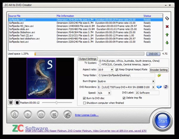 ZC AVI to DVD Creator Crack + Activator Download 2025