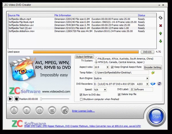 ZC Video DVD Creator Crack + Serial Key Updated