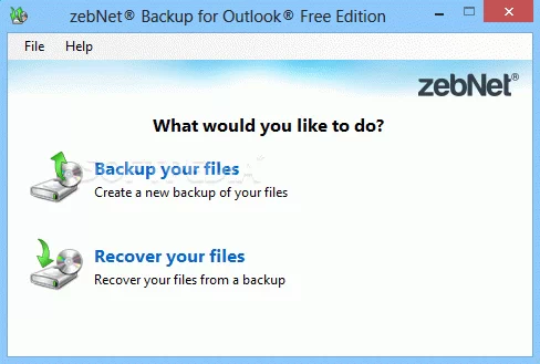zebNet Backup for Outlook Free Edition Crack With Activator