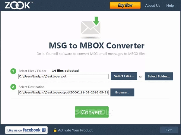 ZOOK MSG to MBOX Converter Crack & Activation Code