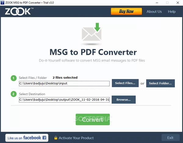 ZOOK MSG to PDF Converter Crack With License Key
